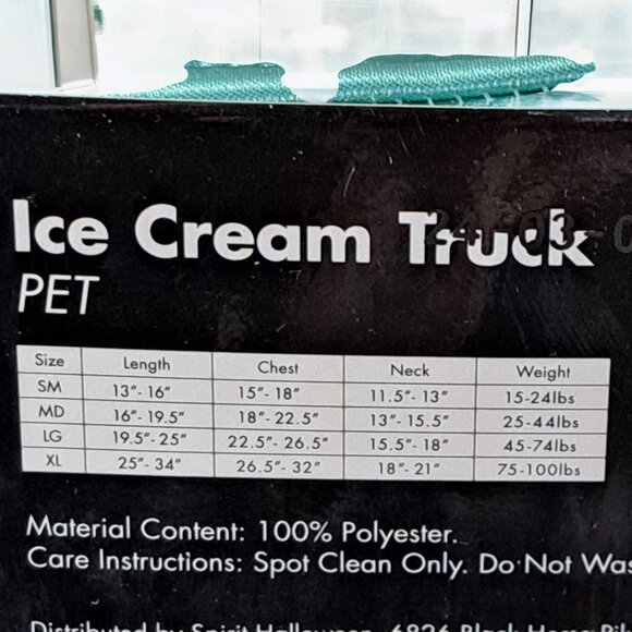 Spirit Ice Cream Truck Pet Costume large - Picture 10 of 12
